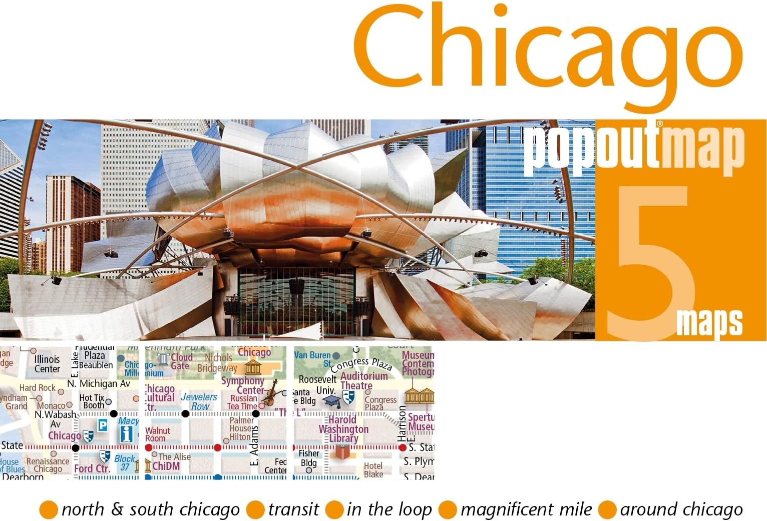 Chicago PopOut Map (Popout Maps)