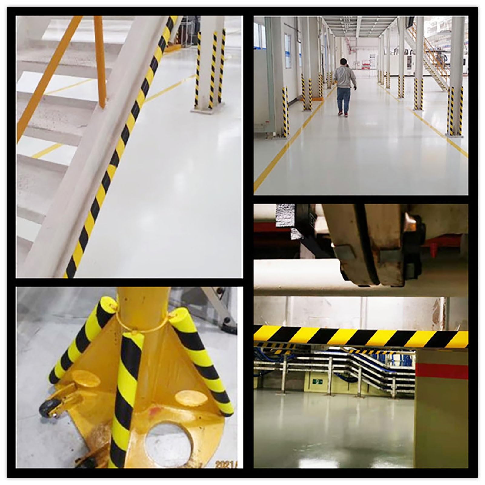 Protector de borde de espuma de 39 pulgadas, protectores de esquina autoadhesivos en forma de U, paquete de 30 parachoques de seguridad industrial para protección contra impactos