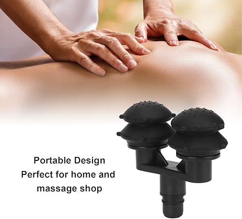 Miniatura 6 de YUYTE Cabezales de pistola de masaje, cabezal de repuesto para masaje, 0.7 pulgadas de diámetro exterior de silicona sin olor para relajación