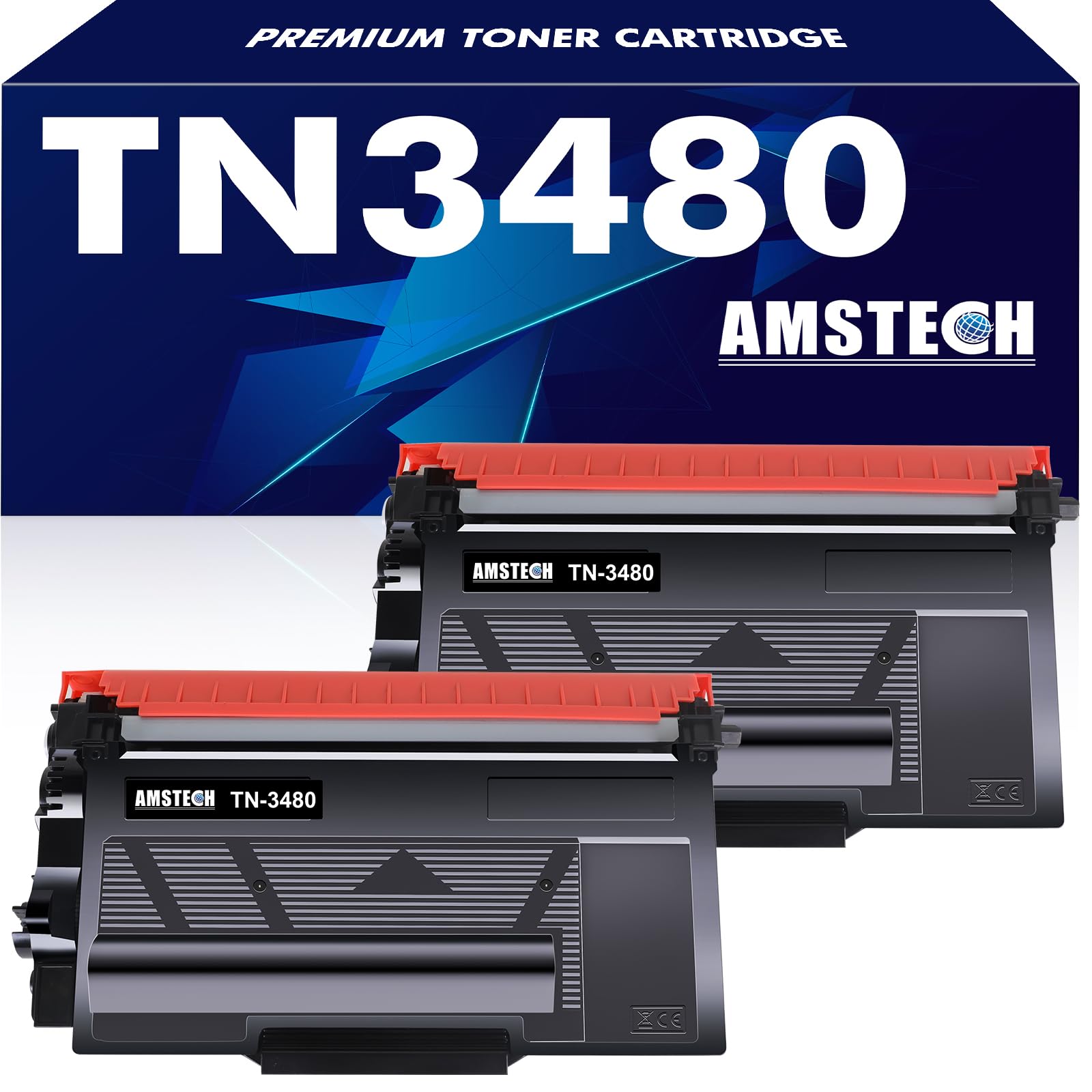 TN3480 HL-L5100DN Toner Kompatibel für Brother TN-3480 TN 3480 HL-L5100DN MFC-L5750DW Toner MFC-L5700DN HL-L5200DW DCP-L5500DN HL-L6400DW HL-L5000D HL L5100DN TN-3430 TN3430 Schwarz, 2-Pack