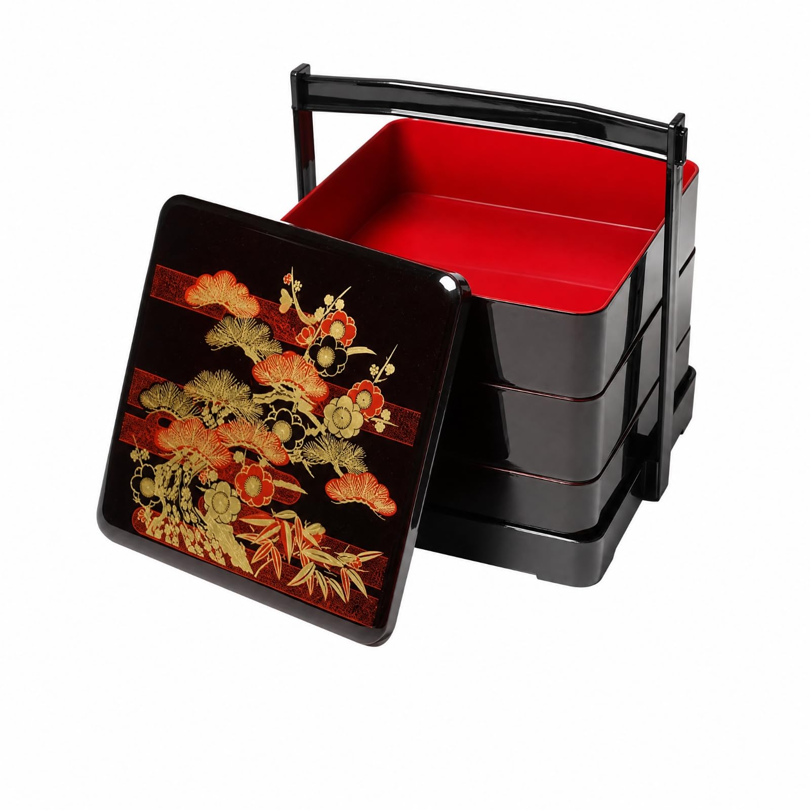 predolo Portacomidas 3 Niveles Niveles Portátil Portabento con Asa Resisn Caja Bento para Comidas Familiares