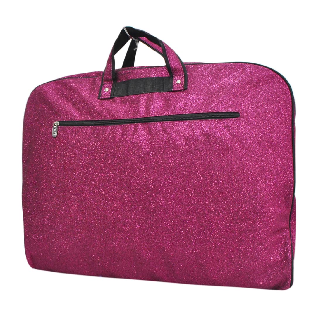 NGIL Glitter Cheer Tanz- und Wettkampf-Reisebegleiter, hängender Kleidersack für Mädchen (Glitzer-Hot Pink)