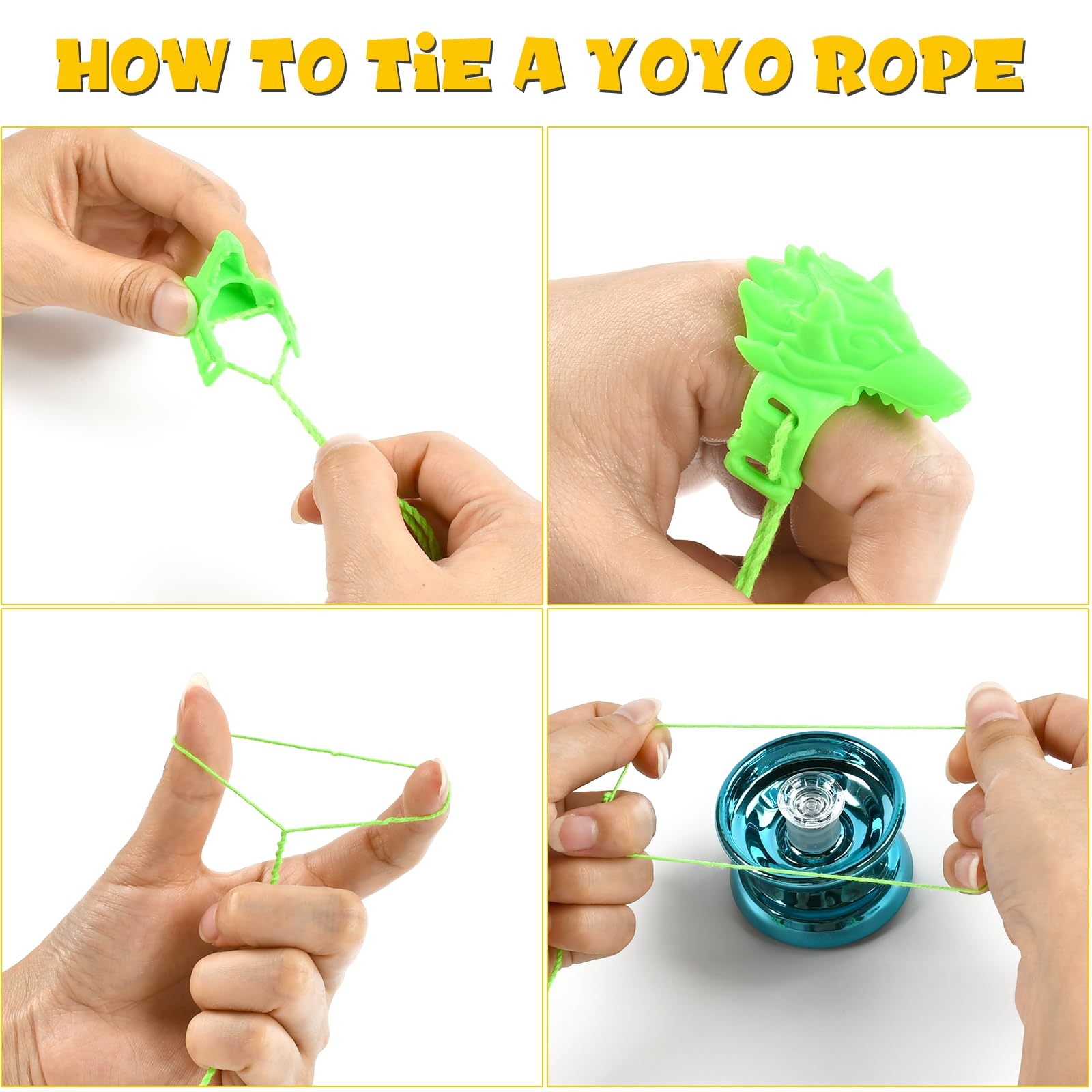Yoyo Yoyo Yoyo - Yoyo Yo con giro de dedo profesional para niños principiantes, doble propósito Yoyo con 10 cuerdas Yo-Yo, kit de accesorios Yoyo sin Yoyo Yoyo Yoyo - Yoyo Yo con giro de dedo profesional para niños principiantes, doble propósito Yoyo con 10 cuerdas Yo-Yo, kit de accesorios Yoyo sin
