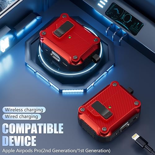 Miniatura 5 de Funda para AirPods Pro de 21 generación con kit de limpieza y 3 pares de almohadillas de repuesto para las orejas con orificio de reducción de ruido