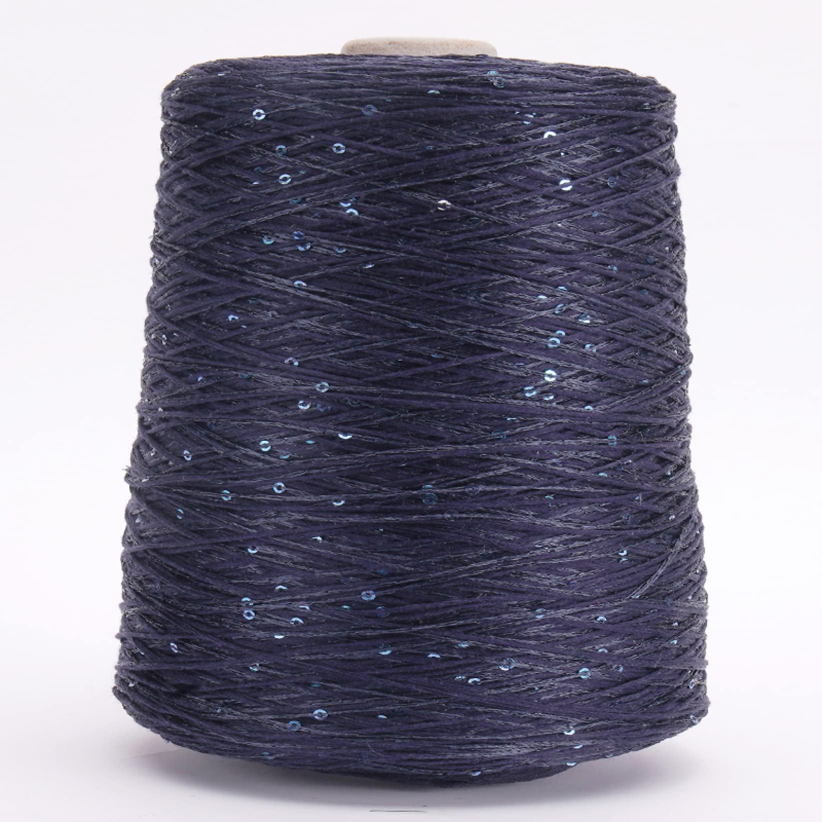 filato, filato per uncinetto, 500g Filato di puro cotone con paillettes Filo di cotone tessuto a mano Filato morbido scintillante for coperte all'uncinetto Maglione lavorato a maglia(9)