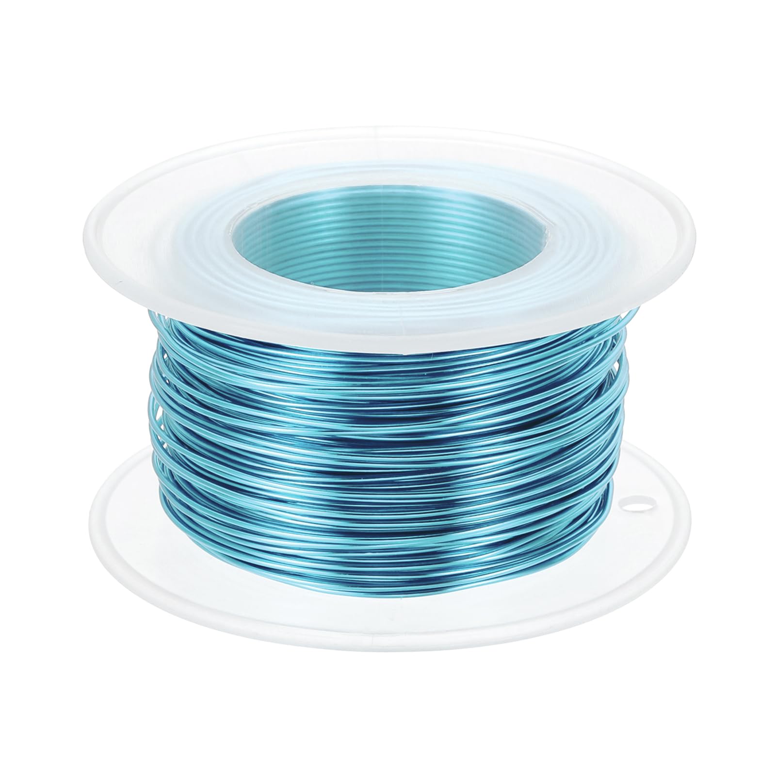 PATIKIL 20 Gauge 0.8mm Aluminum Craft Wire, 98.4 Ft Metal Wire Armature Bendable Wire for Jewelry Making Metal Wrap DIY Light Blue