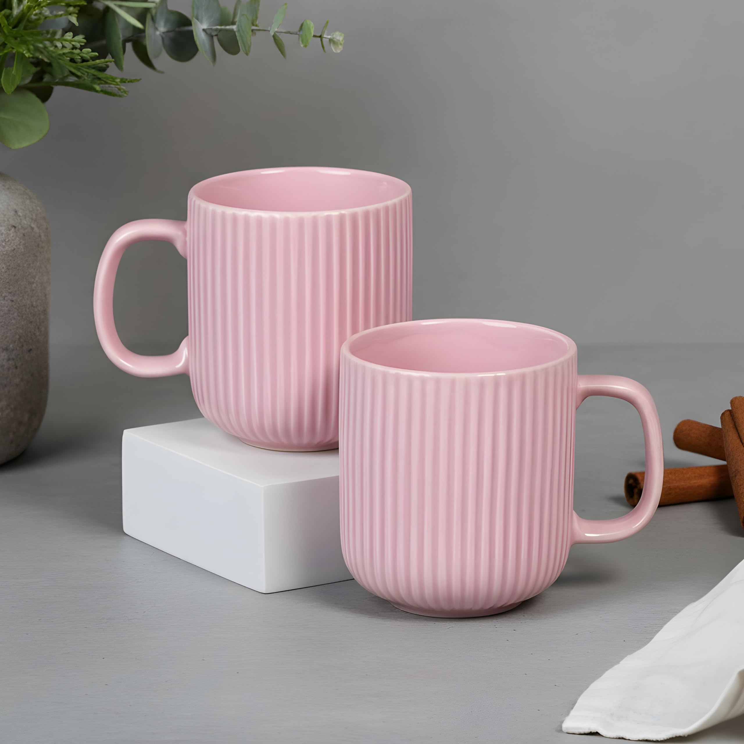 CRAF10 SkyBlue Ceramic Coffee Mugs - Set of 2 -12