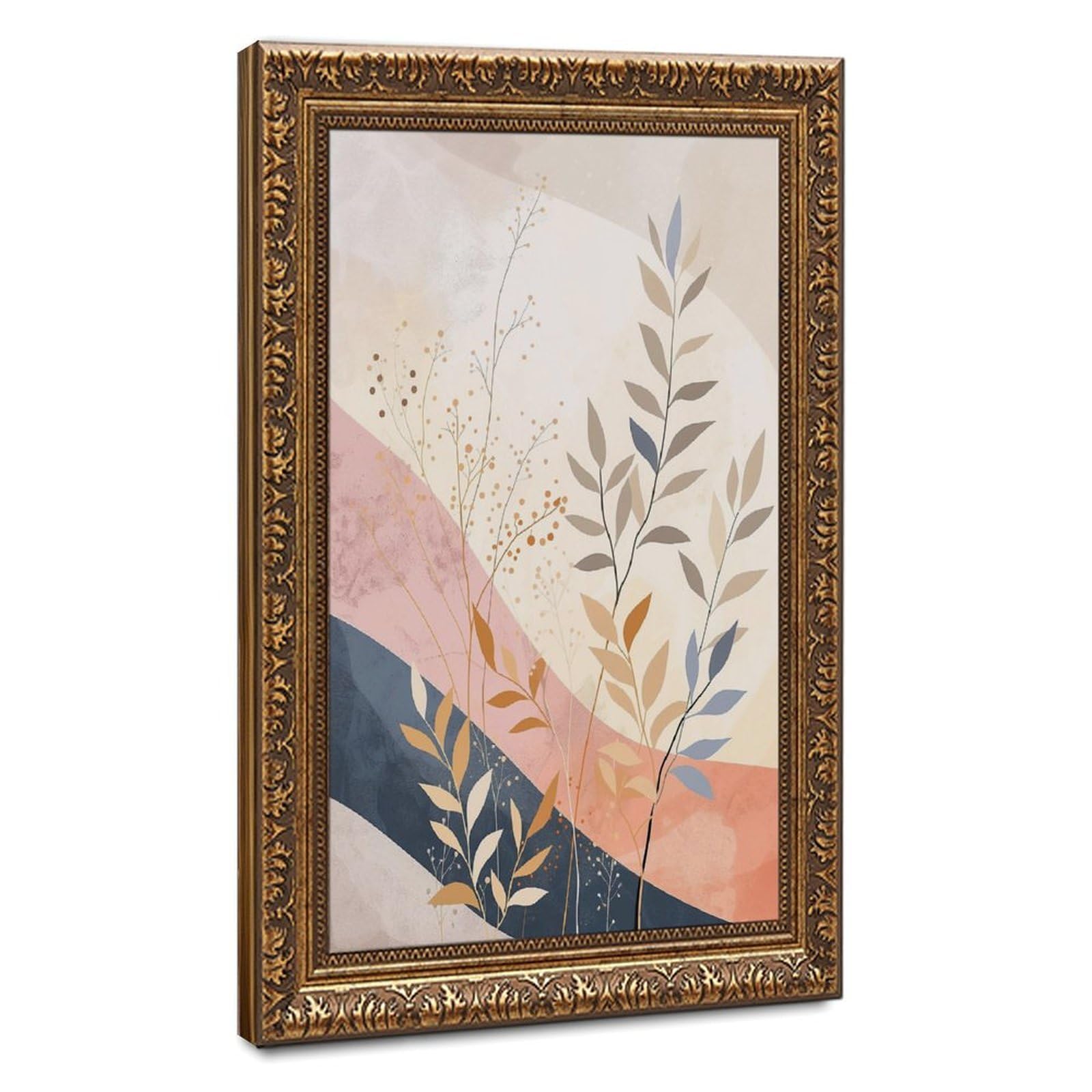 Bareronor Modern Plants Canvas Poster Bedroom Decor Landscape Office Room Decor Gift 8" L X 12" W