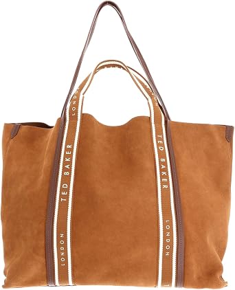 Ted Baker Leather shopper bag Laurrel Suede Webbing Detail Large Shopper Brown light brown