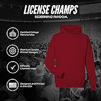 Vista 6 de License Champs Sudadera con capucha Merch oficial de la NCAA College Sudadera con capucha para hombre y mujer Logotipo de Bar