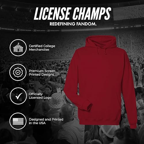 Miniatura 8 de License Champs Sudadera con capucha  Merch oficial de la NCAA College  Sudadera con capucha para hombre y mujer  Logotipo de Bar