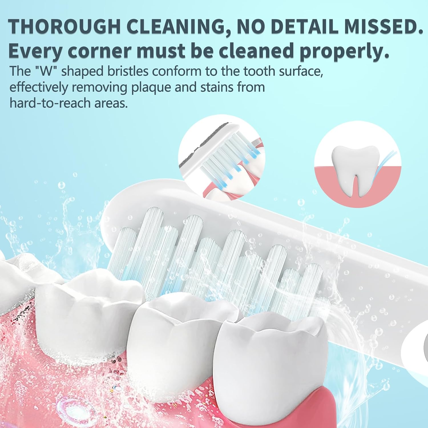 Kids Toothbrush Replacement Heads for Quip Electric Toothbrush, 6 Pack