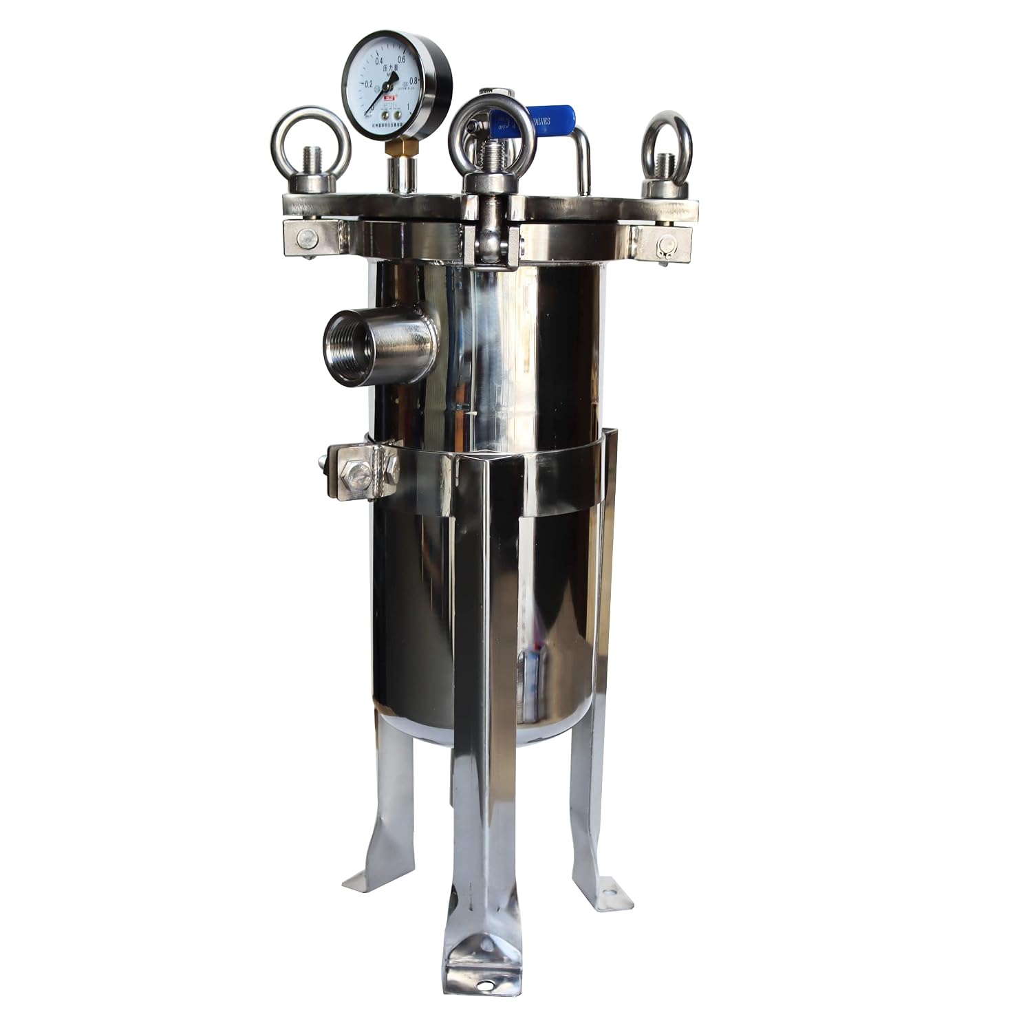 TECHTONGDA #2 Bag Water Filter Purification 304 Stainless Steel Filter Solid-Liquid Separation Tool 20um Bag for Water Treatment Ink Oil Beverage