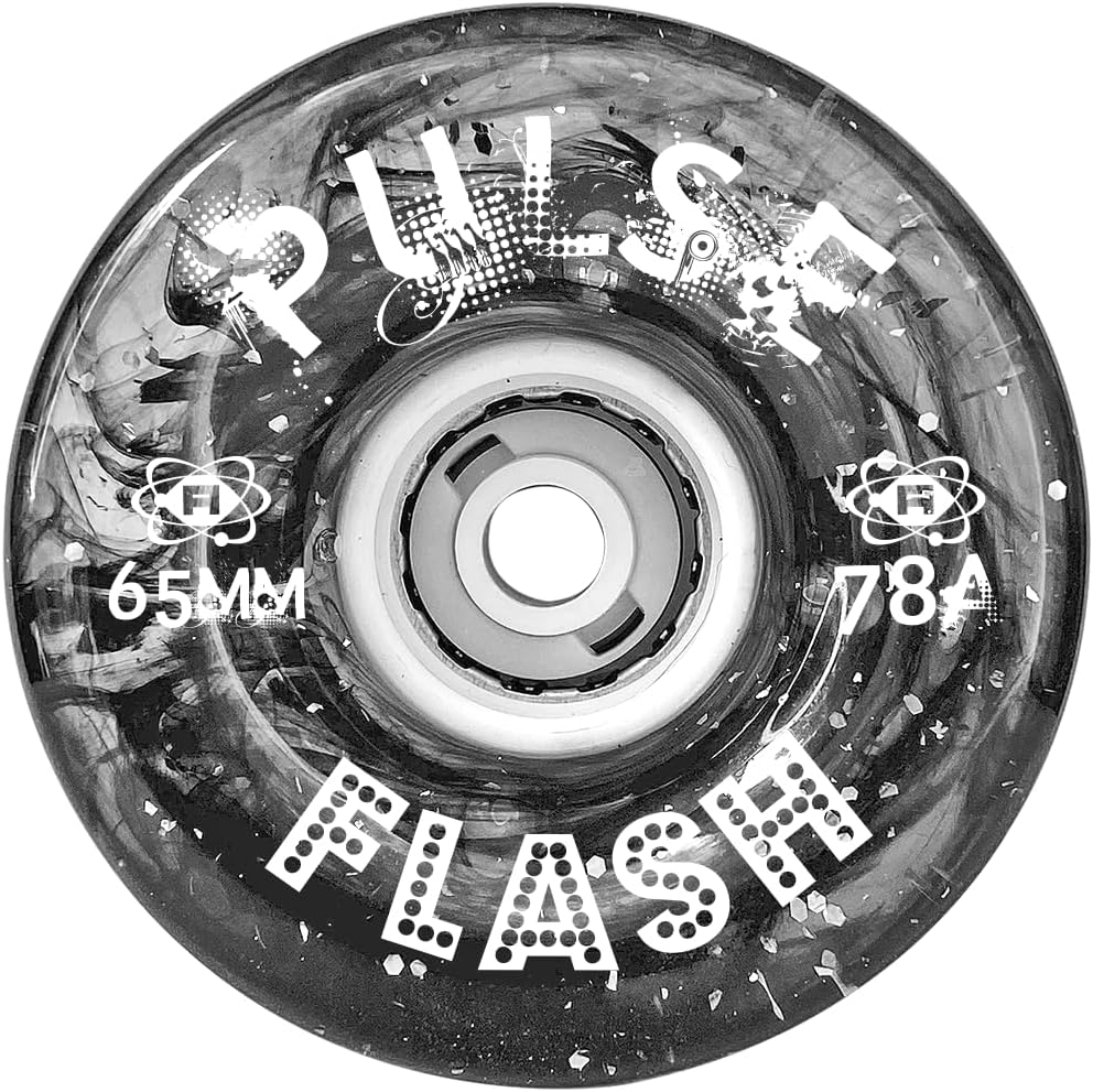 Atom Skates Outdoor Quad Roller Wheels 78A Atom Pulse Flash 65x37 Smoke / 1 Pack - 4 Wheels