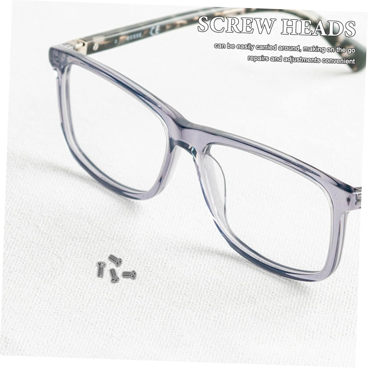 10000pcs Eyeglass Repair Screws Stainless Steel Replacement Screws Kit for Glasses Temple Replacement Parts