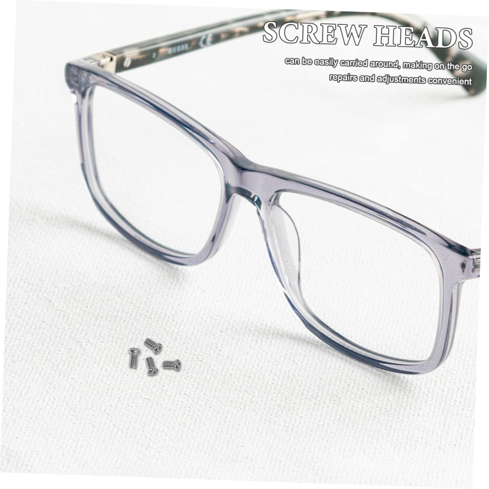 Cabilock 10000 Stück Edelstahlschrauben M1.4 X 2.4 für Brillenreparatur mit Präziser Verarbeitung und Leichtem Design für Sonnenbrillen und Brillenbügel