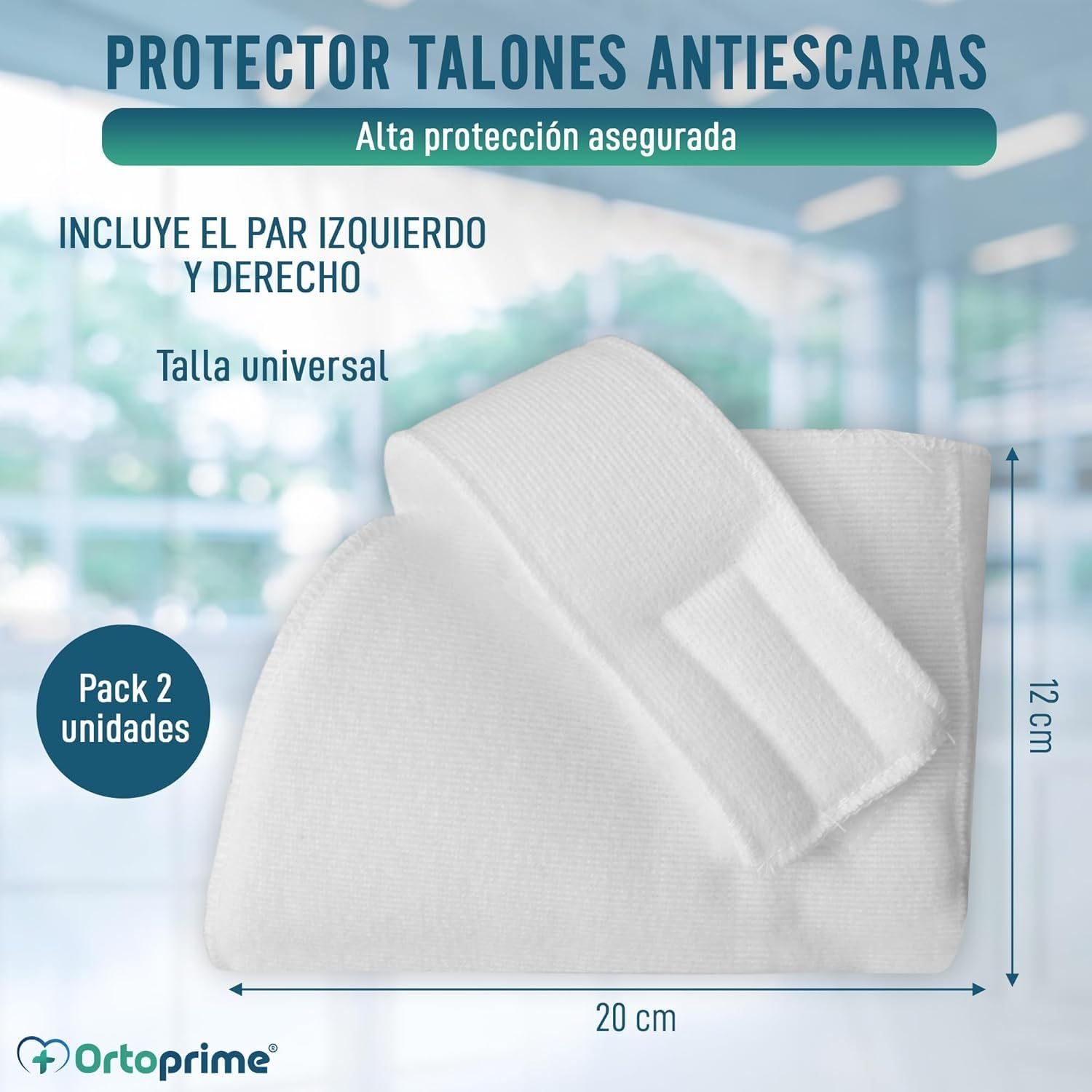 OrtoPrime Protectores de talón para úlceras por presión, paquete de 2 protectores de talón de forro polar para cama silla de ruedas protector de talón de piel de oveja para úlceras por presión