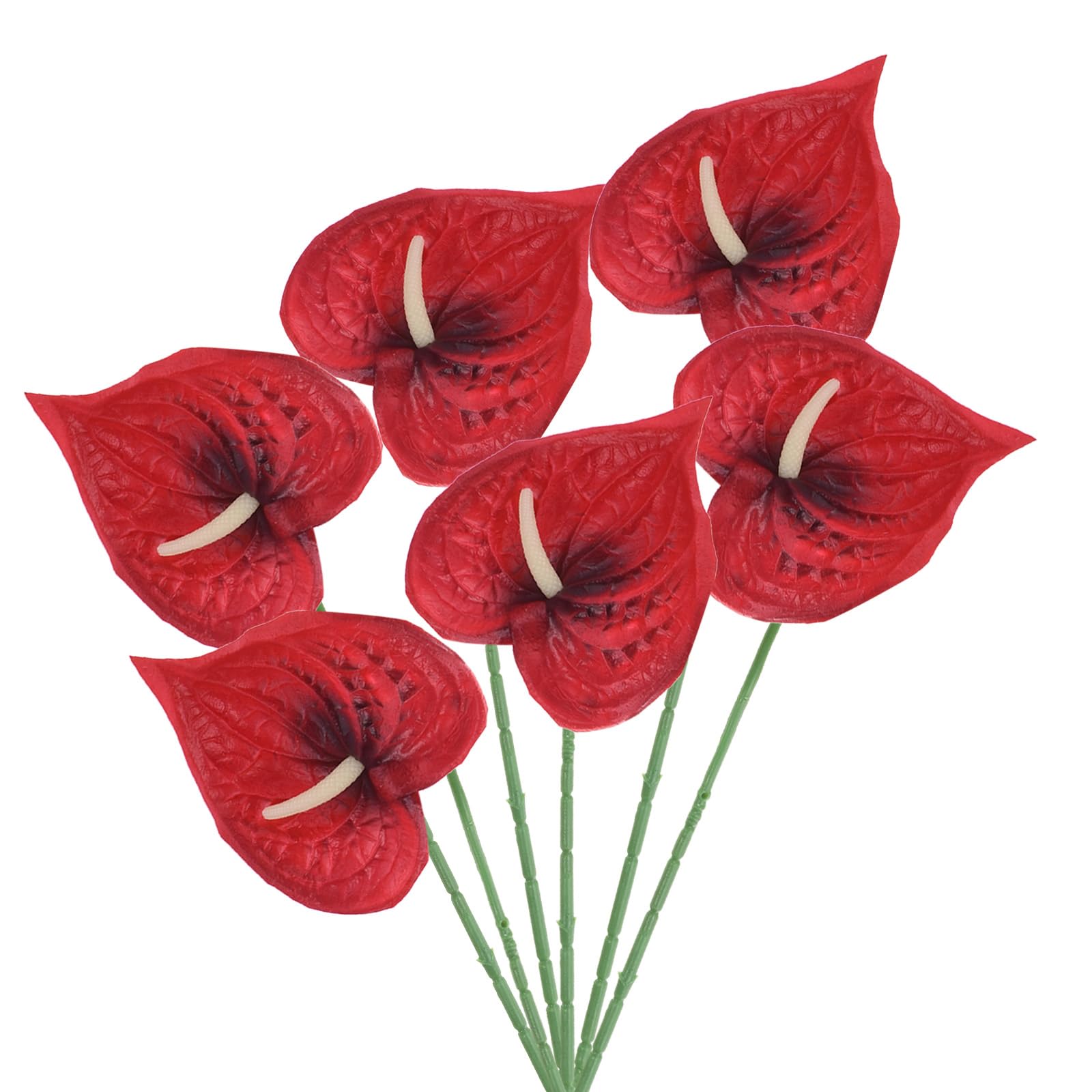 PATIKIL 13" Artificial Anthurium Lily Flowers