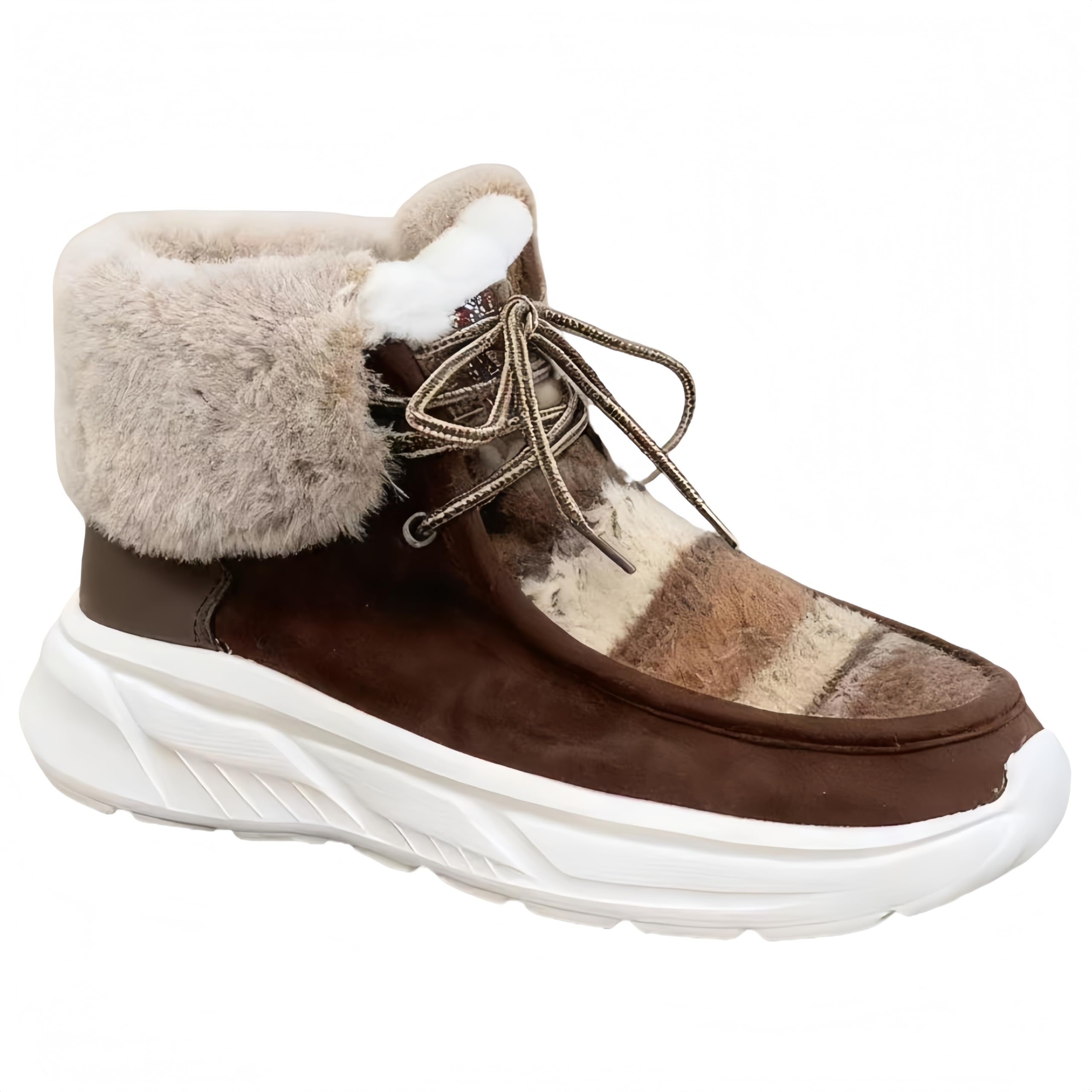 Winter Womens large-size thick-soled and padded warm boots - comfortable warm anti-slip sole soft inner lining