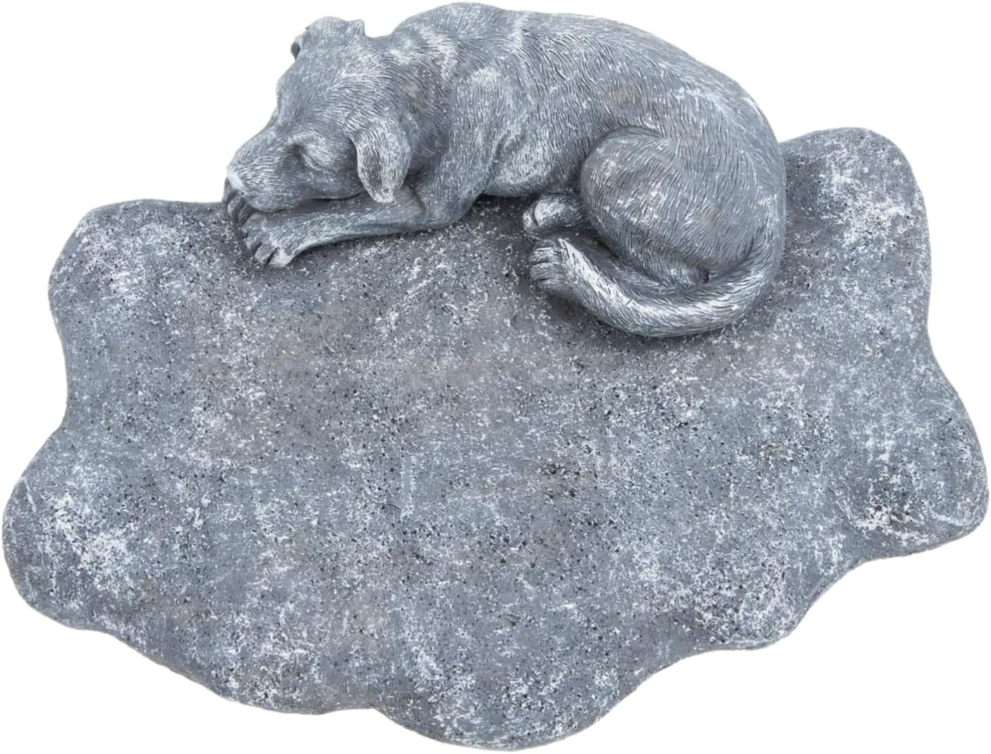 YARNOW Creative Resin Pet Puppy Memorial Headstone for Garden Decor Dog Tribute Statue Rock Inscriptions