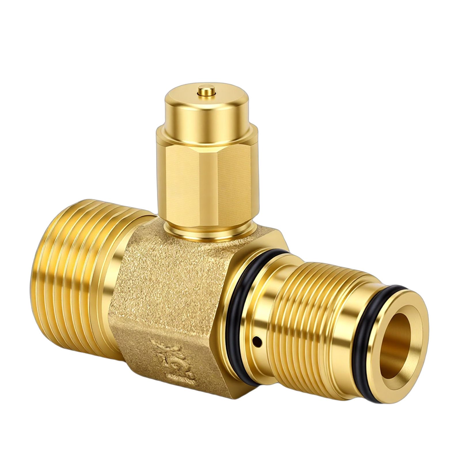 Rengue Raccord de Sortie pour Nettoyeur Haute Pression 7106264, Matériau en Laiton, Vanne Haute Pression pour Modèles C30 C31 C32, Idéal pour Un Nettoyage Intensif