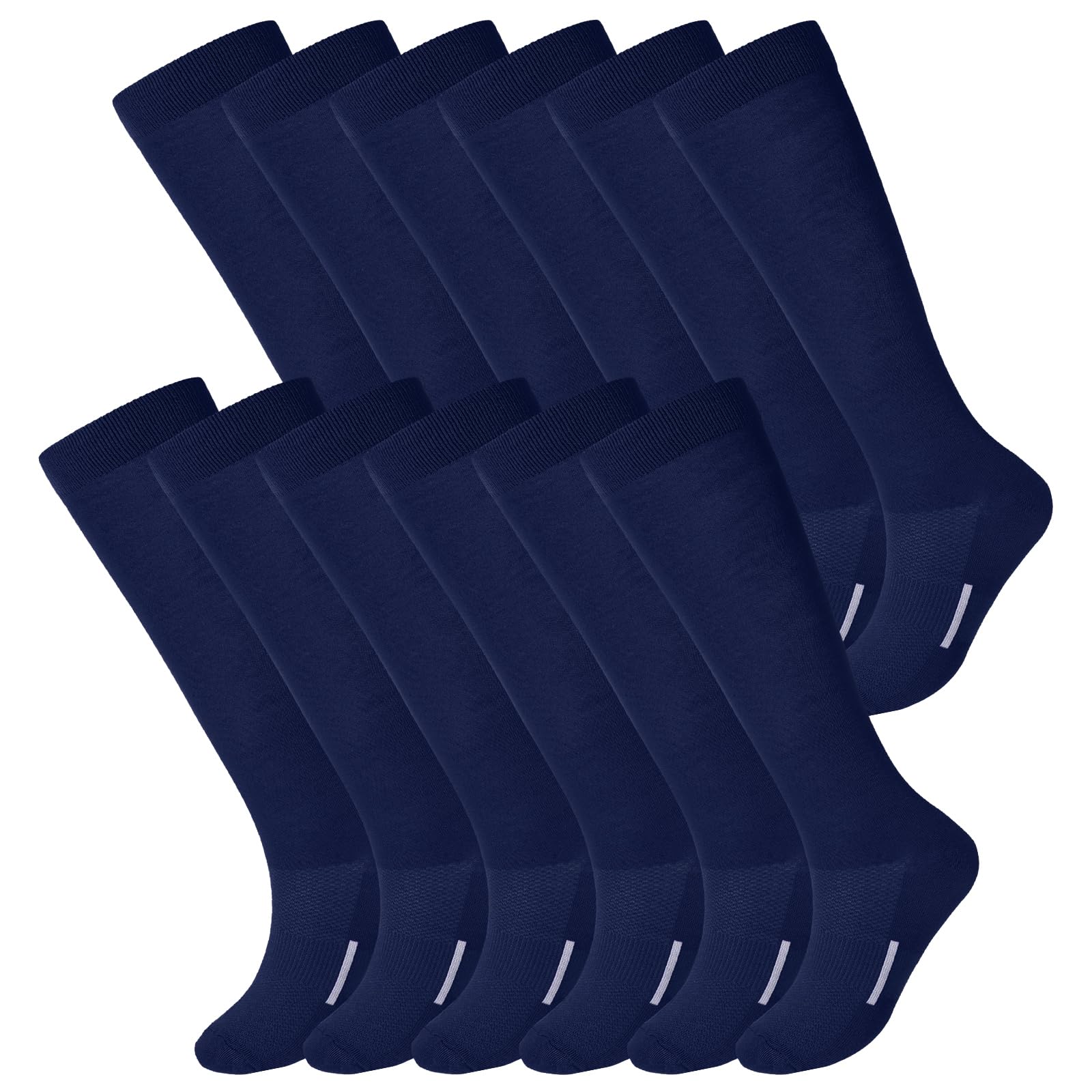 Haysandy 12 Pairs Youth Football Socks Bulk Softball Soccer