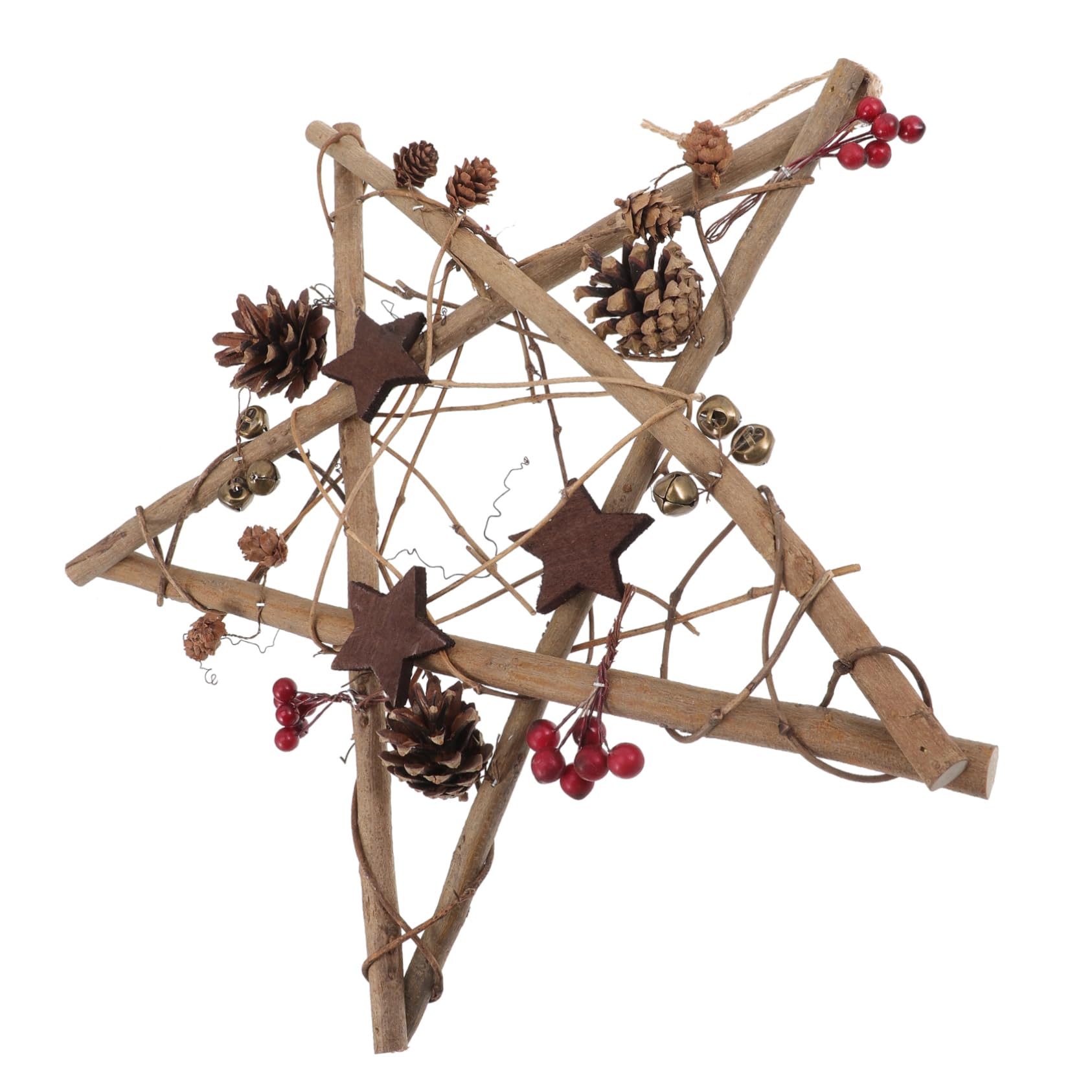 SHOWERORO Decorazioni Per Alberi Di Natale Da Appendere in Materiale Durevole Per Allestimento Natalizio Ciondoli A Forma Di Stella Facili Da Appendere