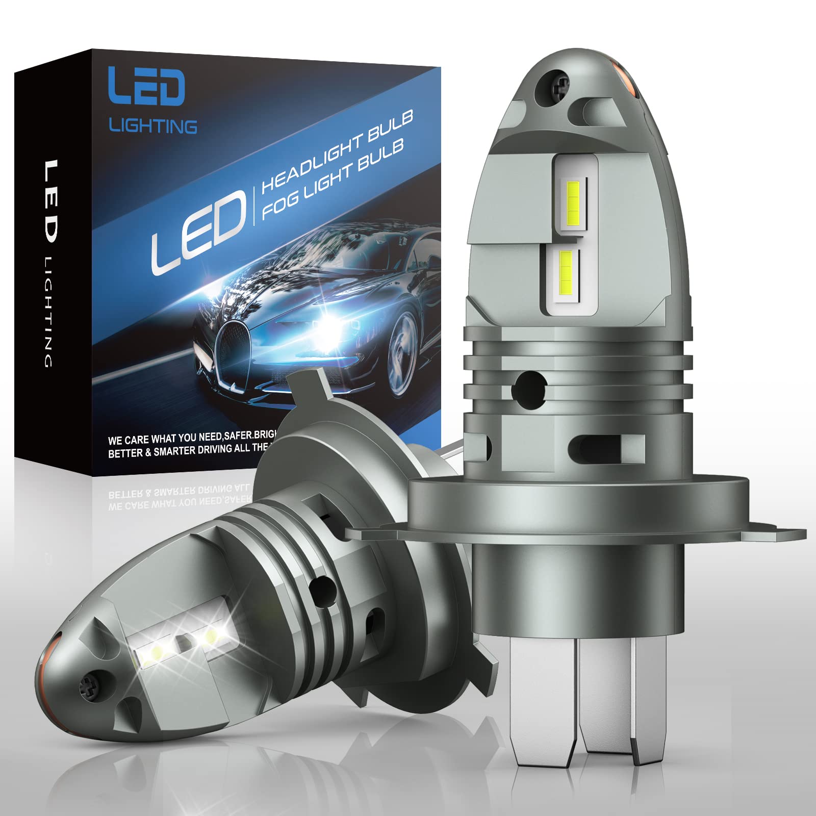 JOSHF Bombilla H1 Led Faro Actualizado Para Coche, CSP 80W 20000LM 700% Brillo 6500K Blanco, Recambio Para Bombillas Halógena, 1:1 Mini Led H1, DC12V( 2Bombillas
