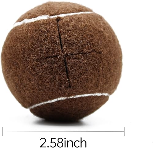 Miniatura 44 de Magicorange 4 pelotas de tenis precortadas para patas de muebles y protección del suelo, almohadillas de fieltro resistentes de larga duración Negro