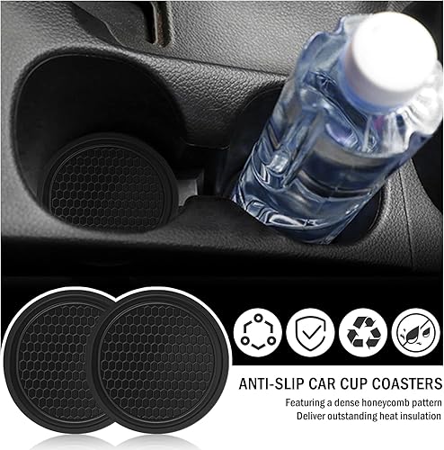 Miniatura 6 de Organizador 2 en 1 para asiento de automóvil y posavasos para portavasos de automóvil, tapón de asiento de auto con ranura de almacenamiento,