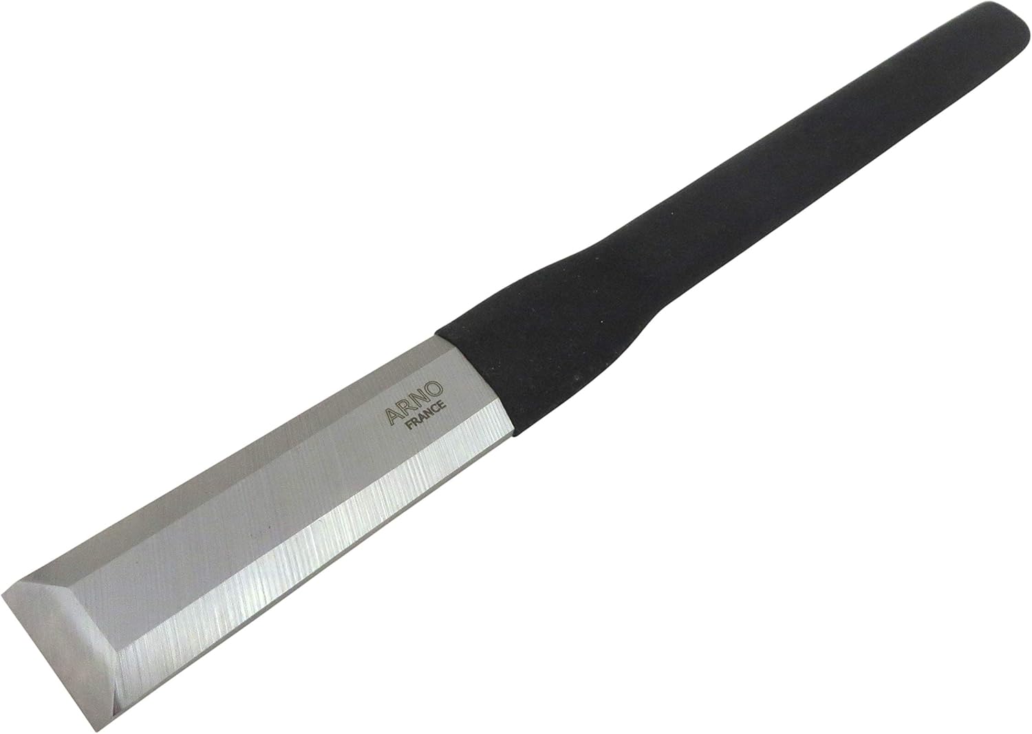 Arno 467870 Solid Steel French Timber Framing Slick Chisel 30 mm (1-1/8 Inch) Wide x 14 Inches Long RC 58-60 PVC Dipped Handles