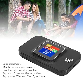 Amazon.co.jp: カラースクリーン付き4GポータブルWiFi、3650mAh
