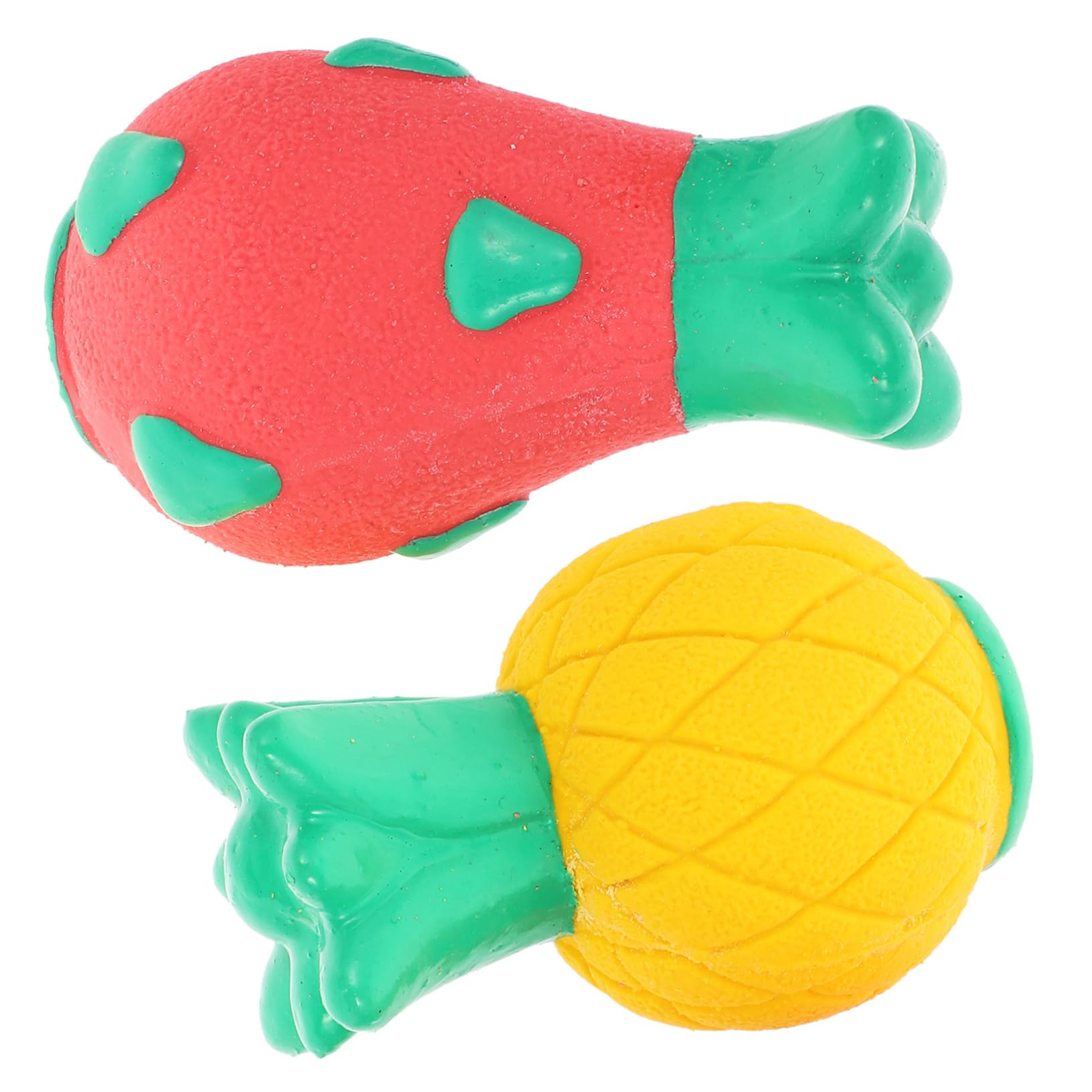 BESPORTBLE 8piezas Juguetes Interactivos para Cachorros Juguetes Molares para Perros Pequeños y Medianos Accesorios Adorables para Mascotas Sonido y Diseño De Frutas Piña y Pitaya