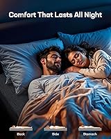 Vista 8 de Marsail Base ajustable NS0 con juego de colchón, marco de cama ajustable Split King + colchón de espuma viscoelástica de gel de enfriamiento de 14