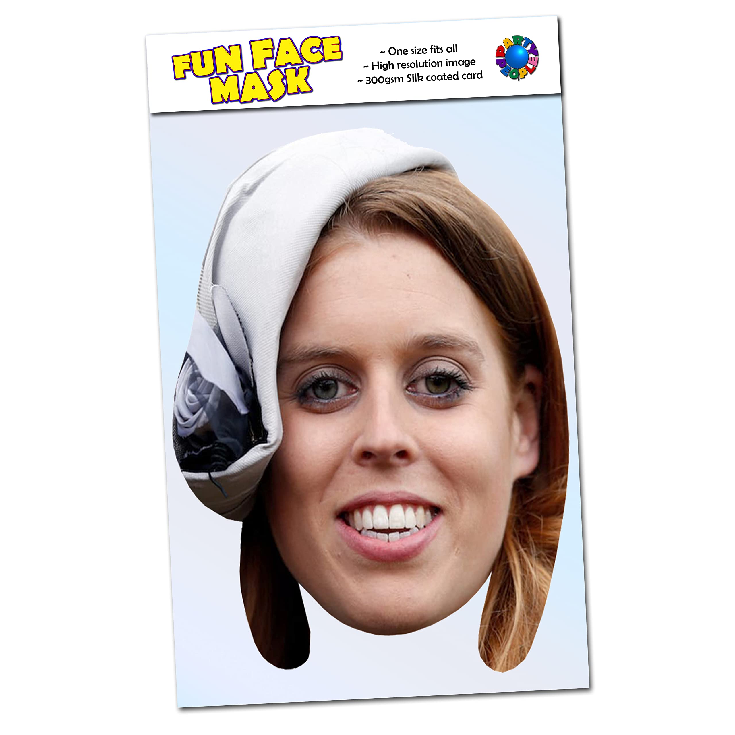 Party People 1 x Princess Beatrice Of York - Celebrity Face Mask - Ready To Wear - Princess Beatrice