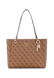 Womens Noelle Small Tote, Shoulder Bag, Latte Logo