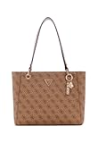 Womens Noelle Small Tote&comma; Shoulder Bag&comma; Latte Logo