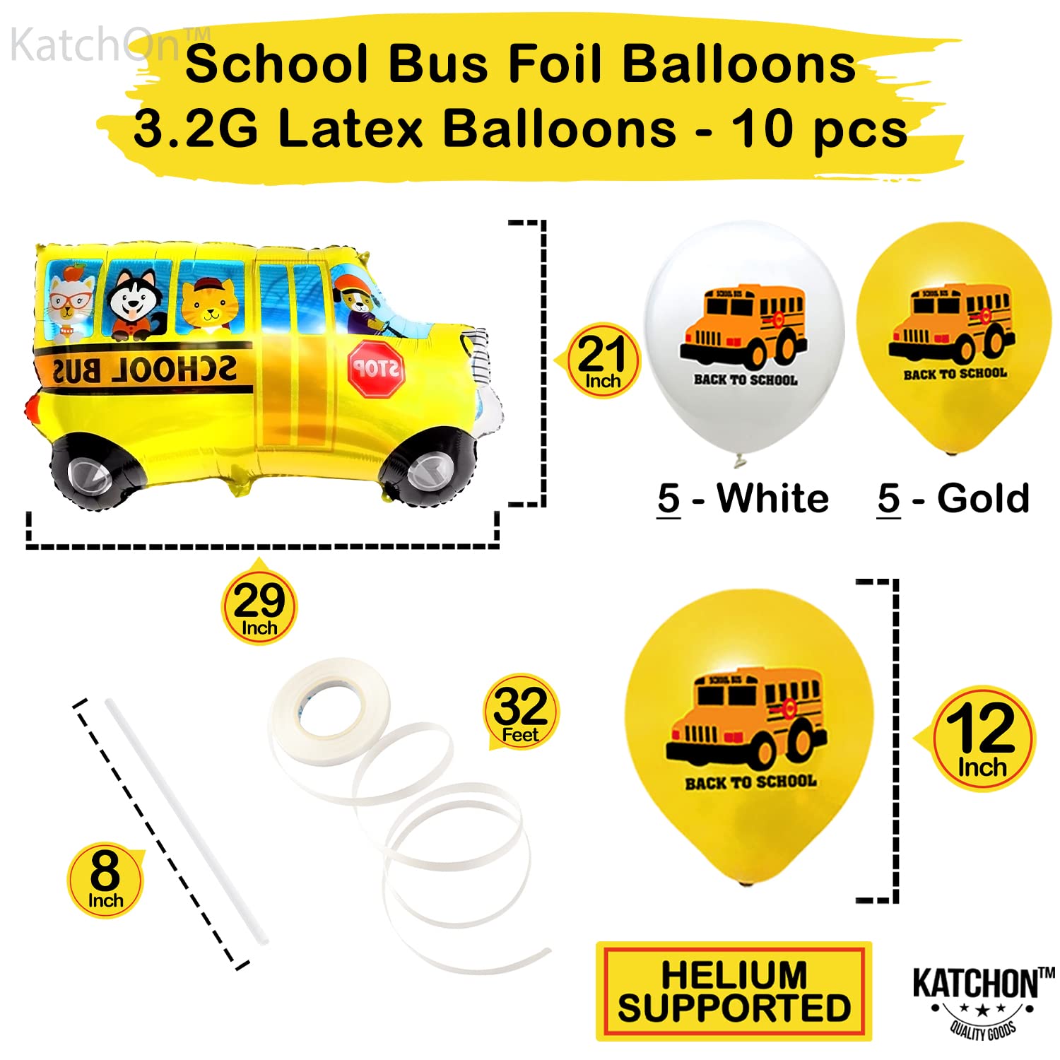 Lot De 25 Ballons De Rentrée Des Classes - Pour La Rentrée