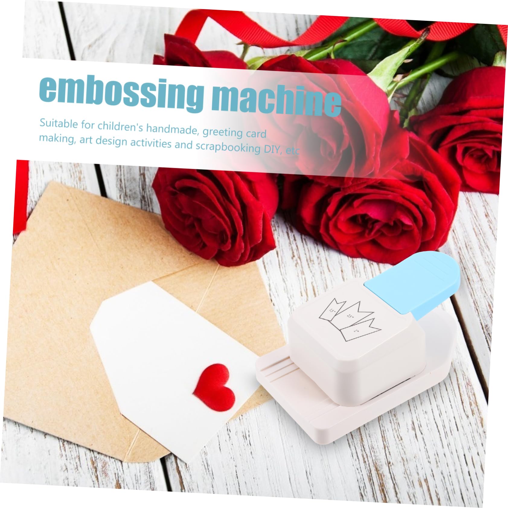 Tofficu Punzonatrice per Carta Bianco 3 Larghezze in Abs e Lega di Zinco No Deformazione Facile da Usare per Scrapbooking DIY e Creazione di Biglietti Fai-da-te