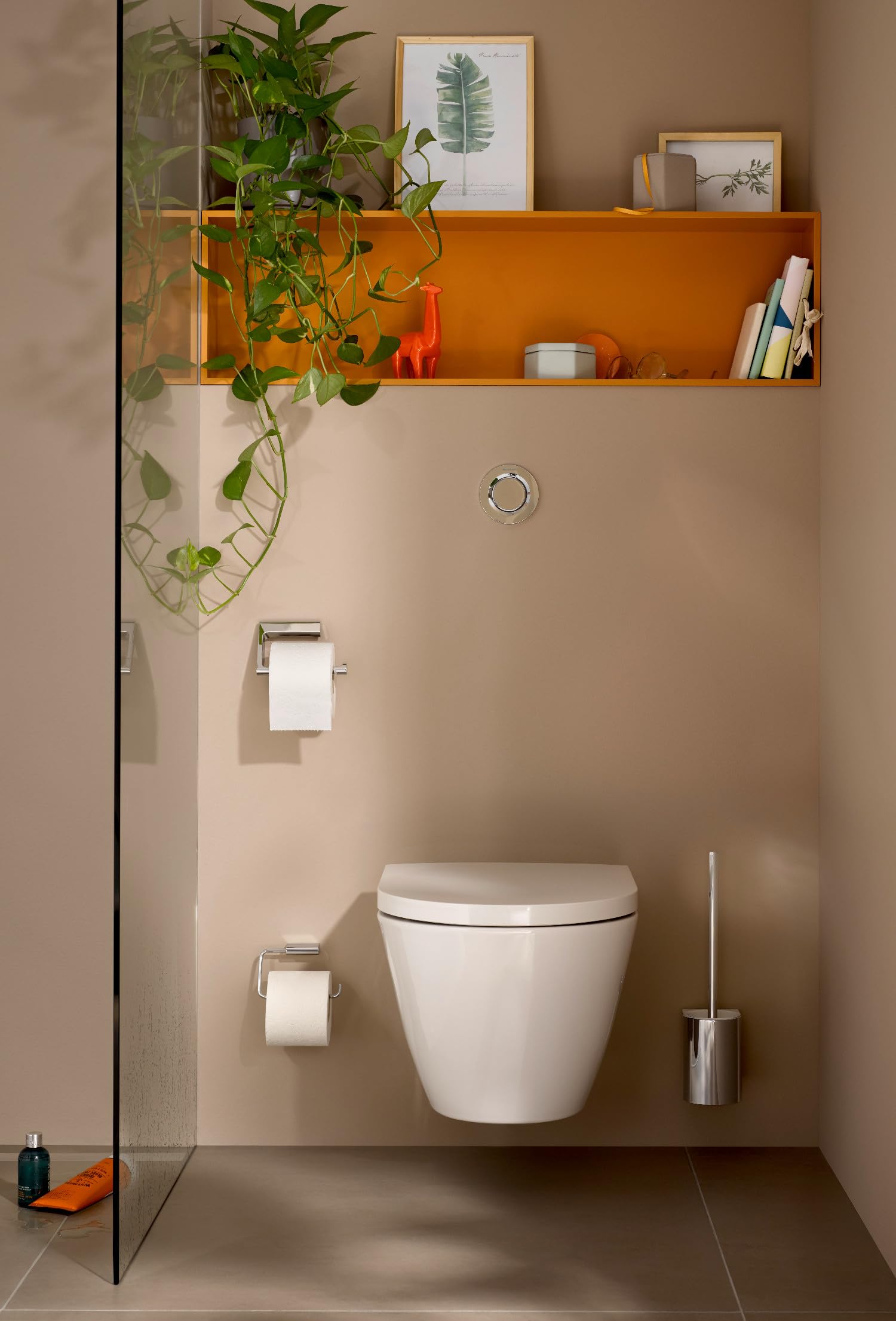 EMCO Flow Toilettenbürstengarnitur, Chrom