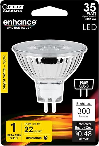 Miniatura 2 de Feit Electric BPFMW930CA6 35W EQ DM MR16 Bombilla LED, 6 bombillas
