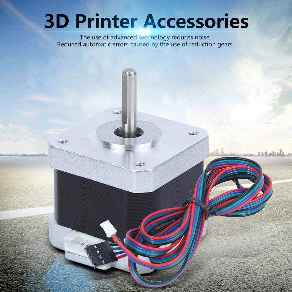 Moteur Pas à Pas Nema17 17HS4401 avec Câble 4 Broches pour Imprimante 3D et CNC Moteur Professionnel pour Axes XYZ