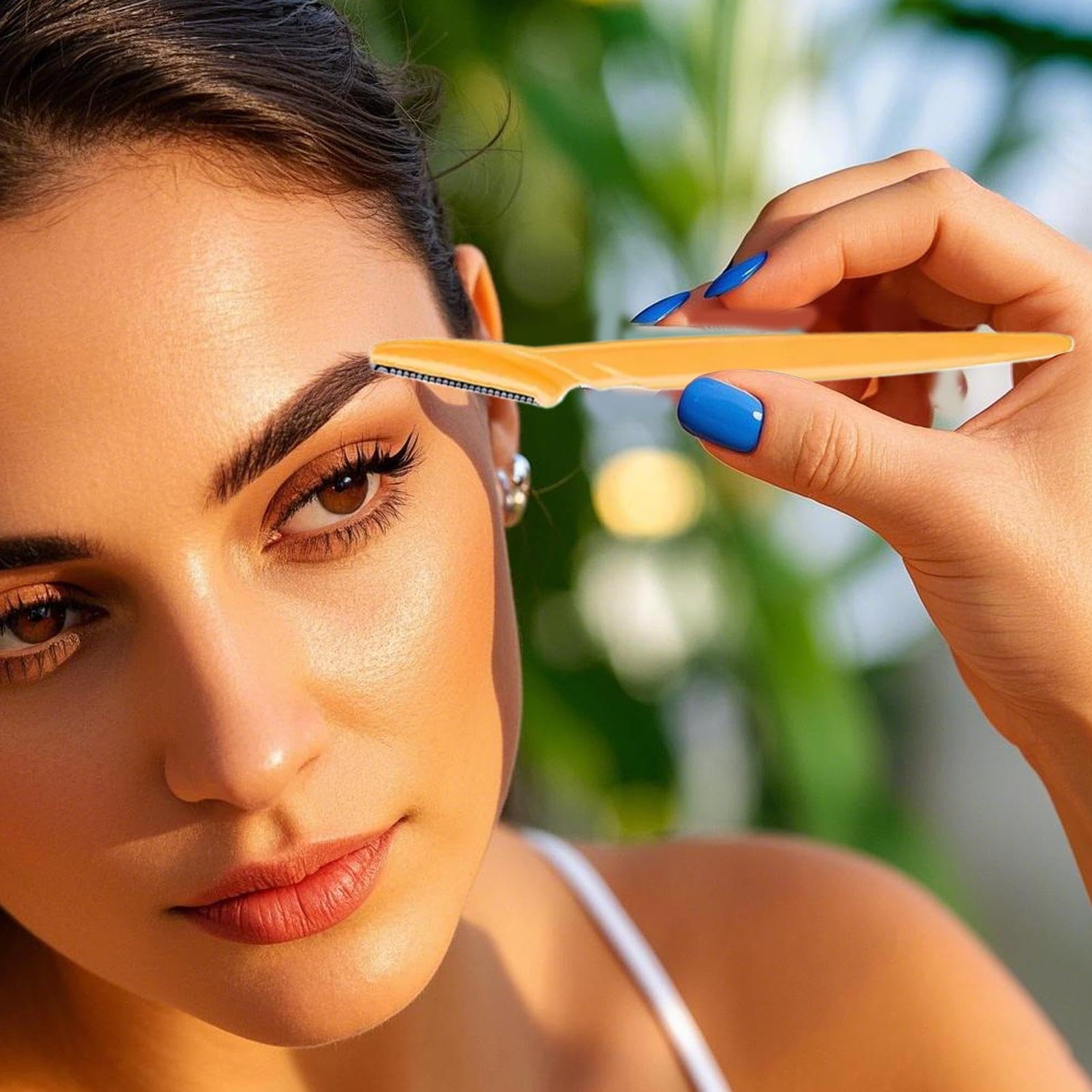 Trimmer de cejas para mujer, cortador de cejas – Frente a la precisión de las cejas Shaper – Herramienta de dermaplaning portátil, herramienta de afeitado manual para el hogar, viajes y viajes