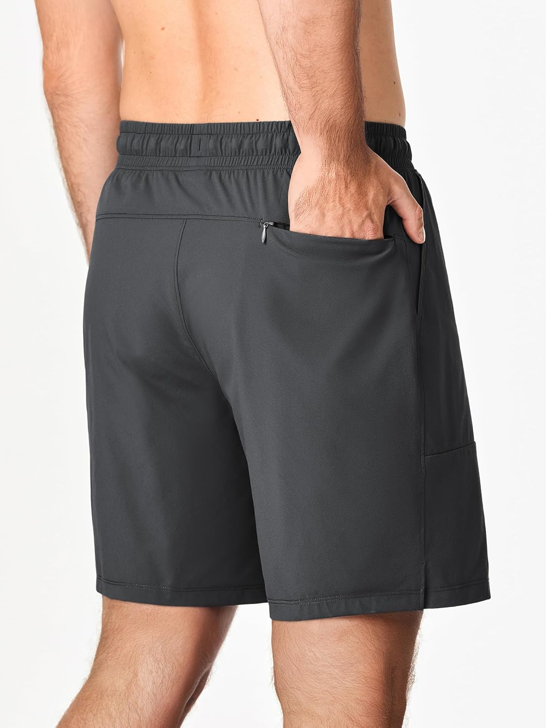 JMIERR Men's Shorts Running Athletic Shorts Waterproof Quick Dry 7" Gym Workout Breathable Shorts - Image 2