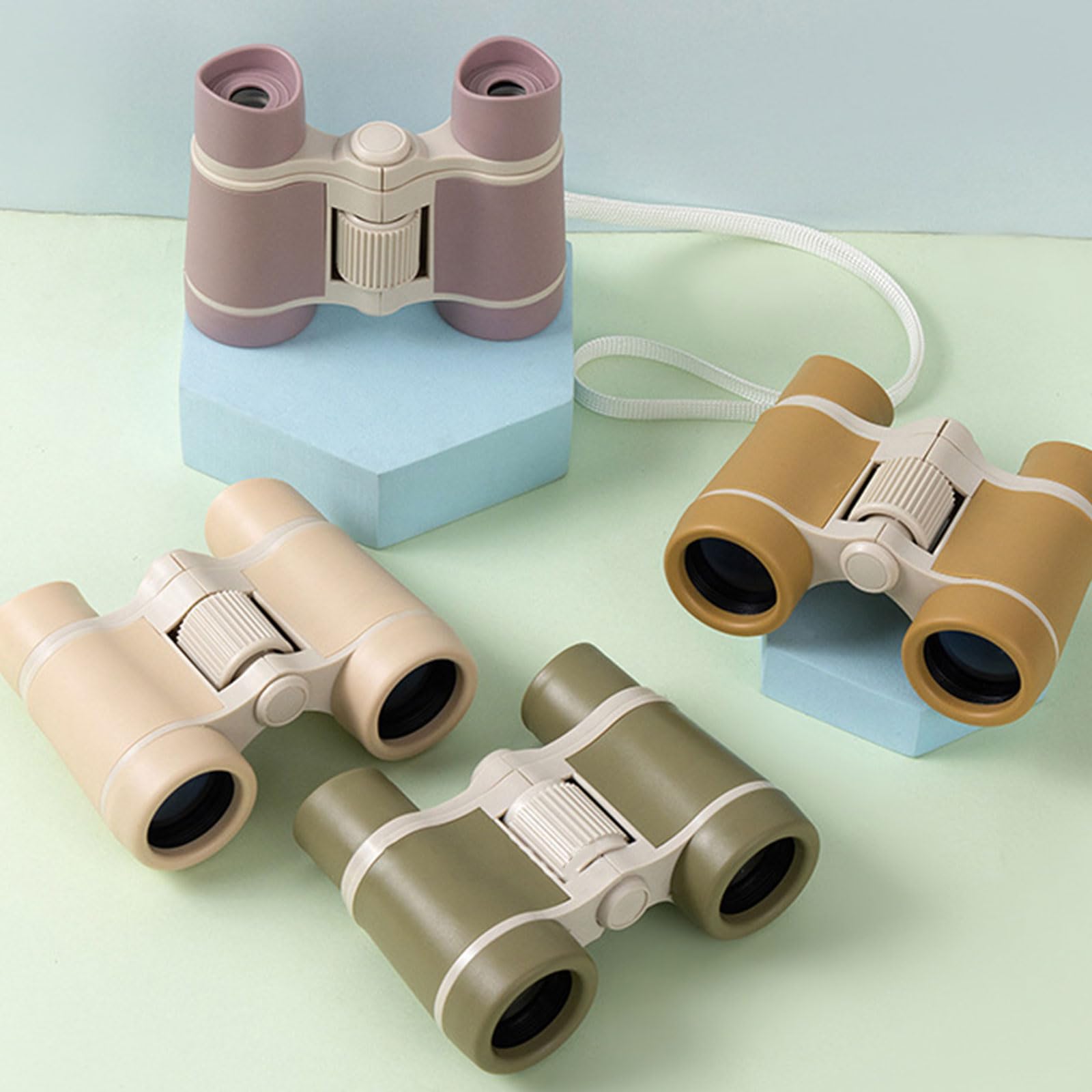 Jumelles portables colorées pour enfants avec objectif 4 x 30 pour enfants - Profitez de l'aventure et observez la faune