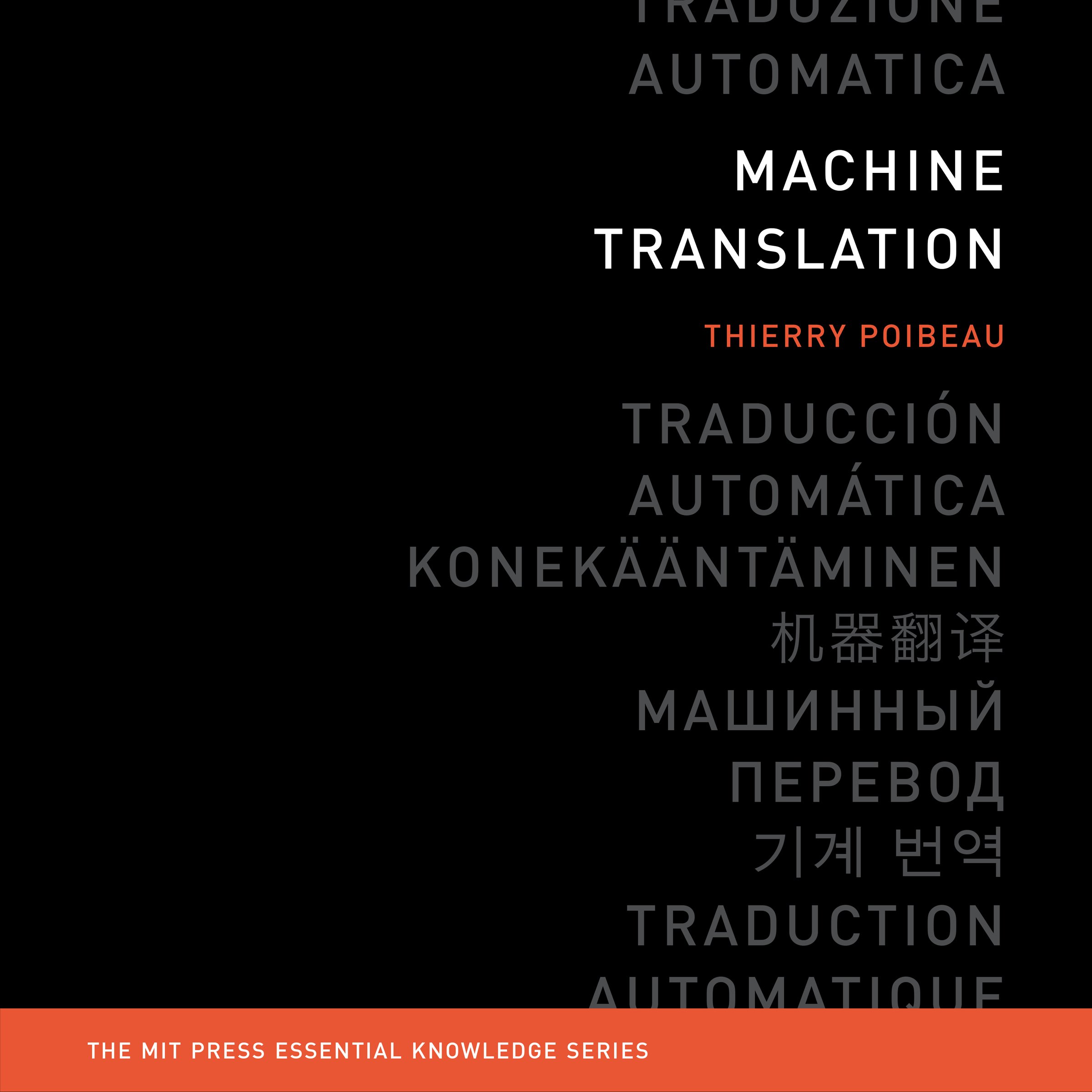 Cover art for Machine Translation