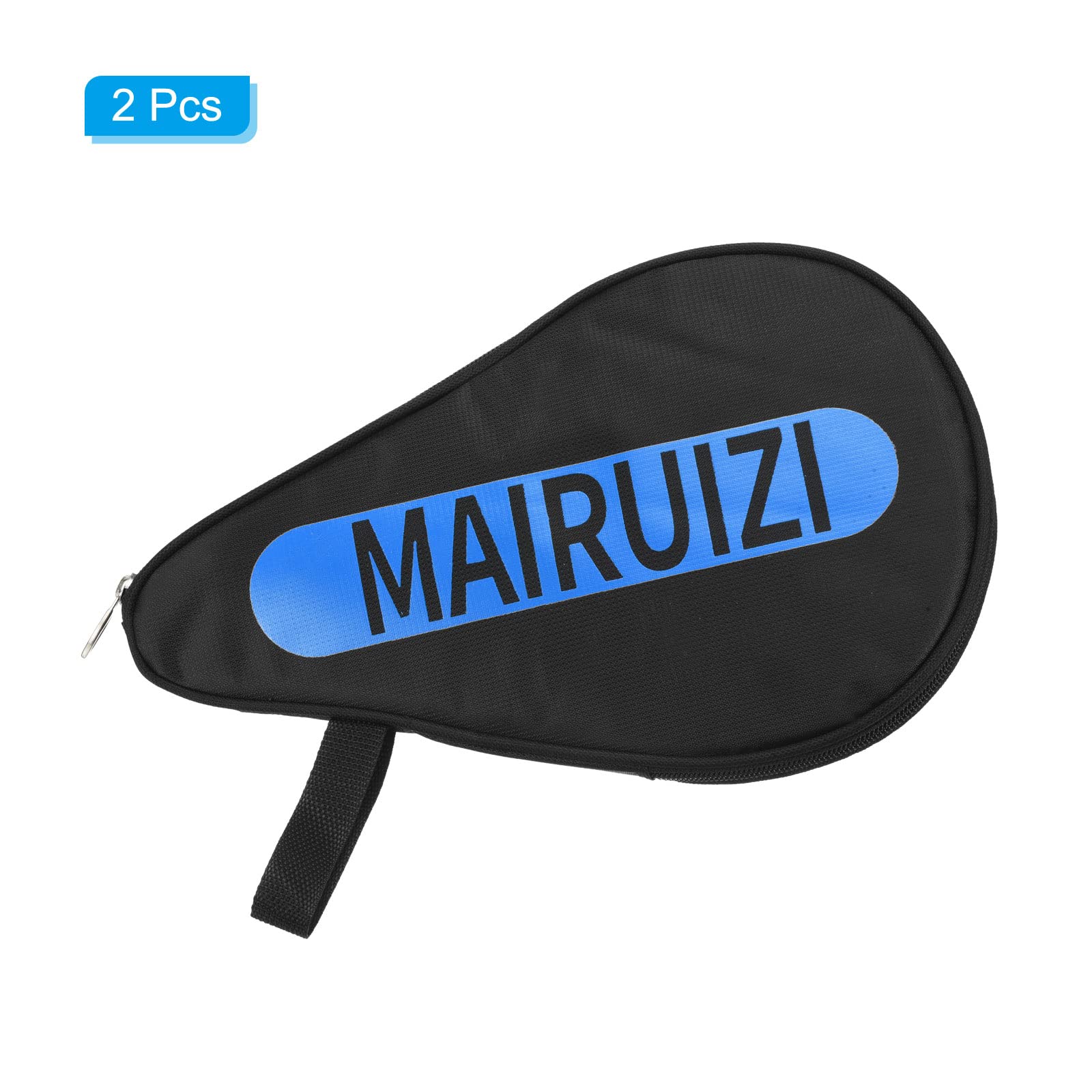 PATIKIL Ping Pong Racchetta Custodia, 2pz Ping Pong Racchetta Custodia Morbido Copertura Contenitore Borsa Zucca Forma per Sport Accessori, Nero