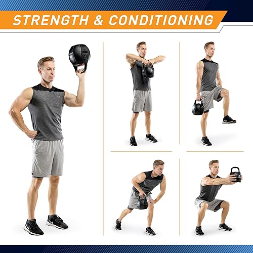 Miniatura 5 de Marcy Pesa rusa suave de entrenamiento de fuerza con mango para levantamiento de pesas, acondicionamiento, fuerza y entrenamiento de núcleo, 10