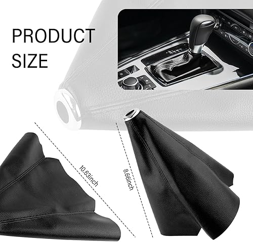 Miniatura 2 de Funda de cuero para palanca de cambios de automóvil, accesorios para decoración interior de automóvil, funda universal a prueba de polvo para auto,
