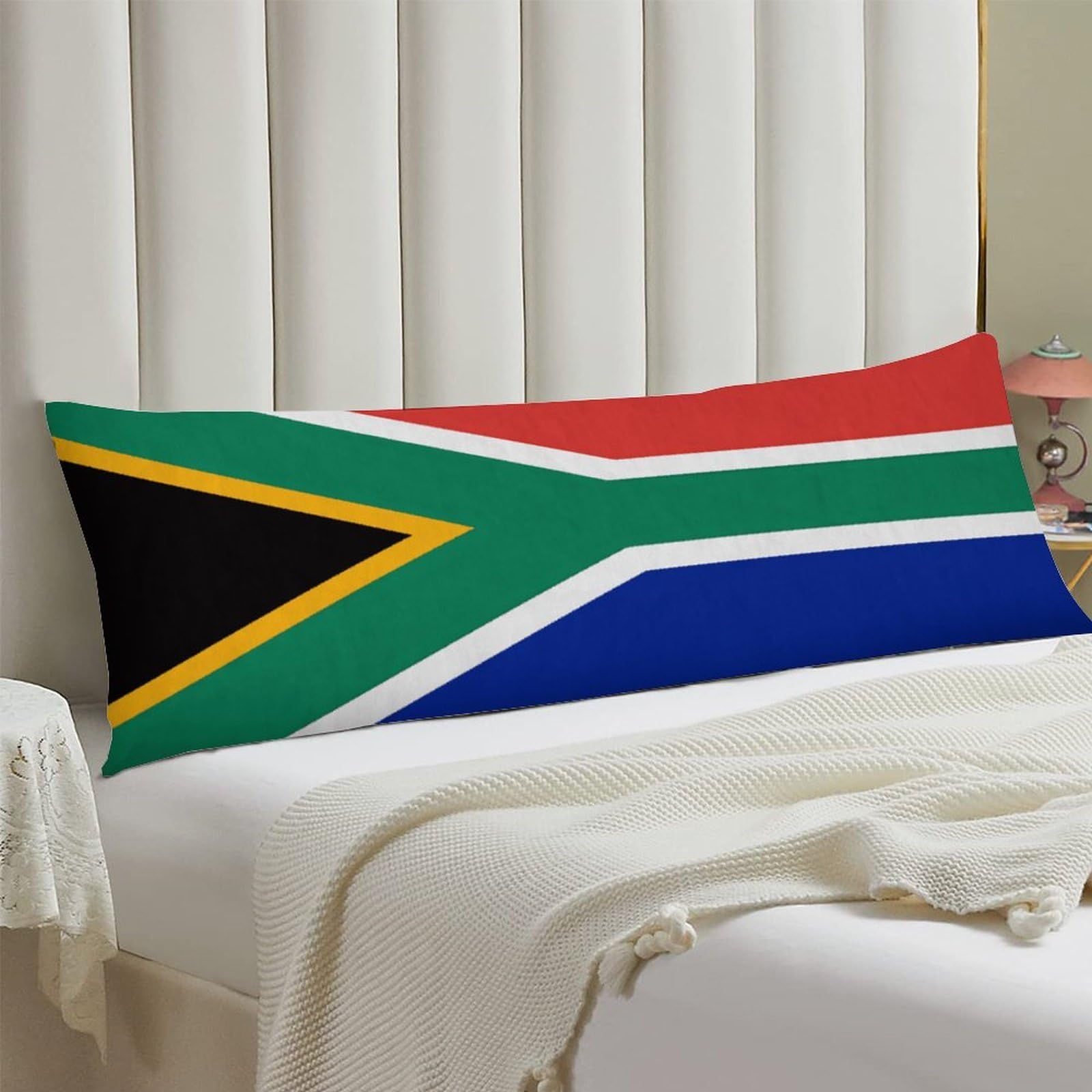 Body Pillow Cover 20x54 Long Pillow Case with Invisible Zipper Breathable Microfiber South Africa Flag Pillowcase Soft Cozy Protector for Bedroom Couch Sofa Bed Home Decor All Seasons